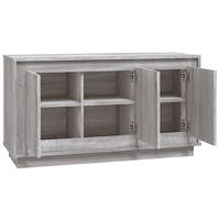 Dressoir 102x35x55 cm bewerkt hout grijs sonoma eikenkleurig - thumbnail