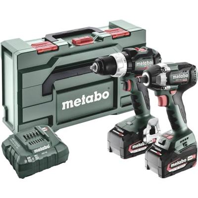 Metabo Accu Combo Set 2.9.3 | BS 18 LT BL (Boorschroefmachine) + SSW 18 LT 300 BL (Slagmoersleutel) | 18 V | 2x 5.2Ah, ASC 55 | In Metabox - 685203000