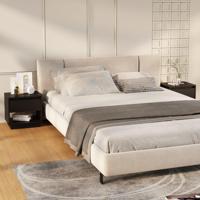 Nachtkastjes 2 st 45x34x44 cm bewerkt hout zwart - thumbnail