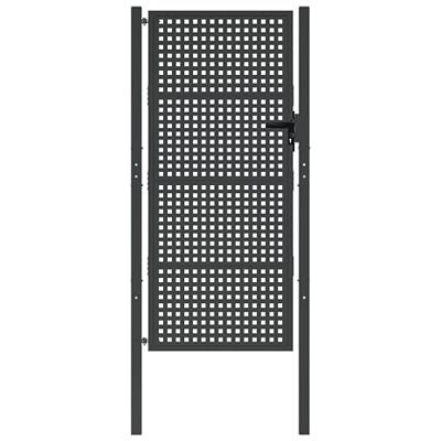 Tuinpoort Antraciet 100x175 cm Staal