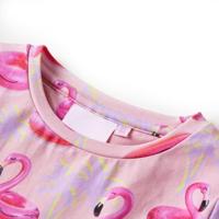 Kinderjurk flamingozwembandprint 104 lichtroze - thumbnail