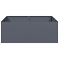 Plantenbak 80x80x30 cm staal antracietkleurig - thumbnail