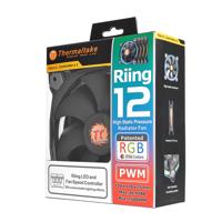Thermaltake Riing 12 LED RGB PC-ventilator Zwart (b x h x d) 120 x 120 x 25 mm Incl. LED-verlichting - thumbnail