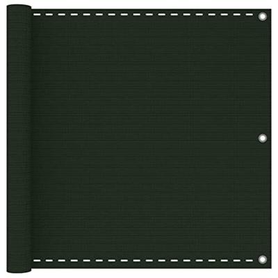 VidaXL Balkonscherm 90x600 cm hdpe donkergroen VidaXL Balkonscherm 90x600 cm hdpe donkergroen