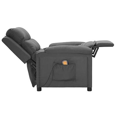 Massagestoel stof donkergrijs