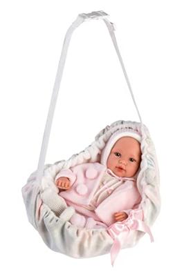 Newborn babypop Meisje met sling - 36 cm