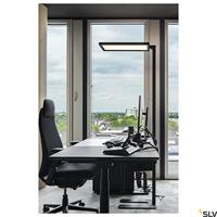SLV Led vloerlampWorklight kantoor 195cm zwart - 1005390 - thumbnail