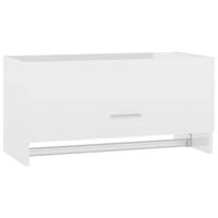 Kledingkast 70x32,5x35 cm spaanplaat hoogglans wit - thumbnail