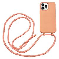 Høyde - iPhone 13 Pro Max - Telefoonhoes met koord - Oranje - thumbnail