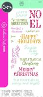 Sizzix • clear stamps set greetings of the season 13pcs - thumbnail