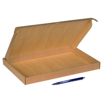 Brievenbusdoos A4 met klep 310x220x28mm BRUIN 50 stuks