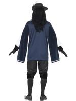 Musketiers pak blauw - thumbnail
