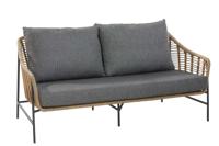 Timor living bench 2.5 seaters Harvest with 3 cushions | 4 Seasons Outdoor - thumbnail