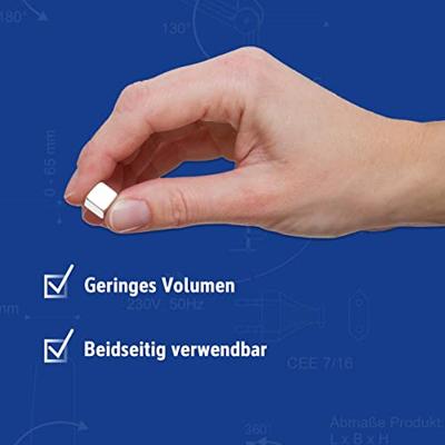 Maul neodymium kubusmagneet, ft 10 x 10 x 10 mm, zilver, blister van 10 stuks