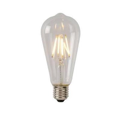 Lucide ST64 Class A - Filament lamp - Ø 6,4 cm - LED - E27 - 1x7W 2700K - Transparant