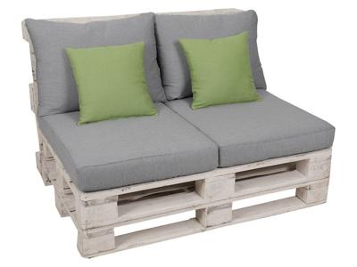 GO-DE Textil Palletkussenset (Grijs/groen) GO-DE Textil Palletkussenset (Grijs/groen)