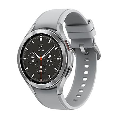 Samsung Galaxy Watch4 Classic LTE Smartwatch 46 mm Uni Zilver/wit Samsung Galaxy Watch4 Classic LTE Smartwatch 46 mm Uni Zilver/wit