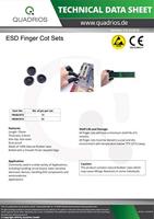 Quadrios ESD-vingercondoom Natuurkatoen, Latex - thumbnail