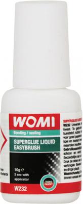 Womi Secondelijm w232 superglue liquid easybrush transparant 10 gram Womi Secondelijm w232 superglue liquid easybrush transparant 10 gram