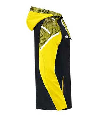 JAKO 6722 Sweater Met Kap Performance - Zwart/Zachtgeel - S