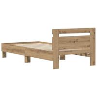 Bedframe Artisan Eiken 98.5 x 200 cm Bewerkt hout - thumbnail