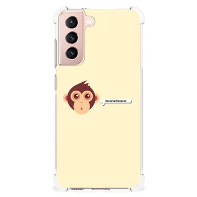 Samsung Galaxy S21 FE Stevig | Bumper Hoesje | Monkey Samsung Galaxy S21 FE Stevig | Bumper Hoesje | Monkey