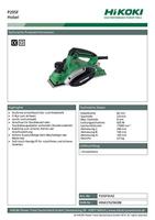 Hikoki P20SFWAZ Schaafmachine | 230V | 620W | 82mm | In doos - P20SFWAZ - thumbnail