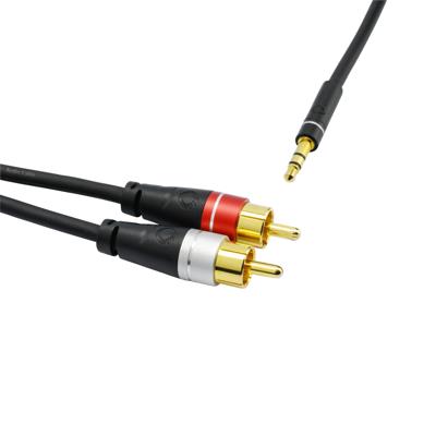 Oehlbach SL AUDIO CABLE 3.5 - 2xRCA 2,0 M Mini jack kabel Zwart Oehlbach SL AUDIO CABLE 3.5 - 2xRCA 2,0 M Mini jack kabel Zwart