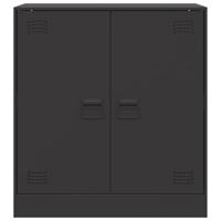 Dressoir 67x39x73 cm staal zwart - thumbnail