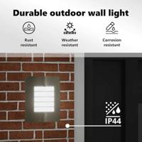 VidaXL Buiten wandlamp 2 pcs zilver 23.5 x 9 x 26 cm - thumbnail