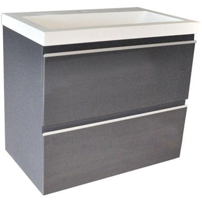 Wiesbaden Shall Onderkast 60x36cm - Grafietgrijs Hoogglans