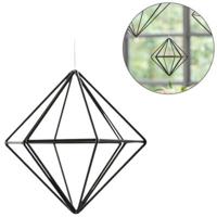 Ginger Ray geometrische hangdecoratie zwart 15 cm | 10 stuks - thumbnail