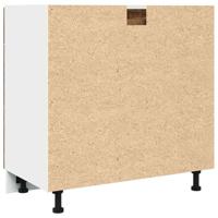 Onderkast met lade Lyon 80x46x81,5 cm bewerkt hout oud houtkleurig - thumbnail