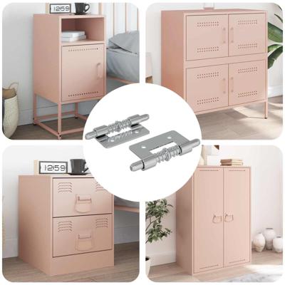 VidaXL Latch 2 pcs zilver 46 x 17 x 1,2 mm staal VidaXL Latch 2 pcs zilver 46 x 17 x 1,2 mm staal