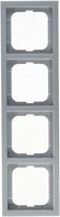 Busch-Jaeger 2CKA001754A4309 Frame Frame 4-voudig Future lineair Aluminium, Witaluminium (RAL 9006) 1 stuk(s) - thumbnail