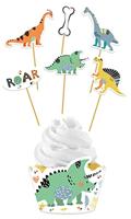 Cupcake Deco Set Dino Roar (6st) - thumbnail