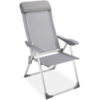 Set van 4 stuks aluminium tuinstoelen met hoge rug - thumbnail