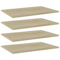 Wandschappen 4 st 60x40x1,5 cm bewerkt hout sonoma eikenkleurig - thumbnail