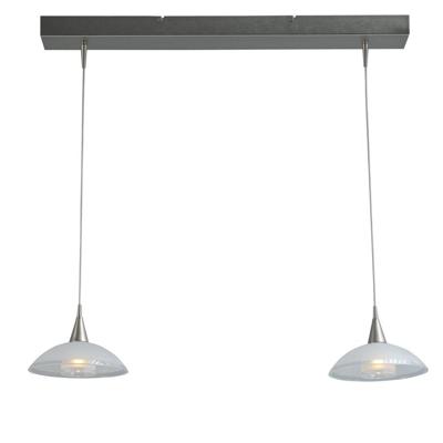 Masterlight Design eettafel lampMelani 2-lichts nikkel - 2481-37-06-70-2-DW
