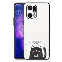 OPPO Find X5 Pro Hoesje Cat Good Day - thumbnail