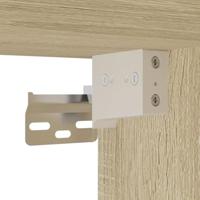 Vitrinekast 100x8,5x75 cm bewerkt hout sonoma eikenkleurig - thumbnail