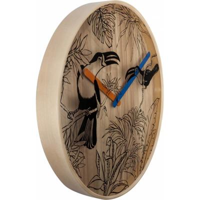 NeXtime NE-3230 Wandklok Tropica Ø40 Hout