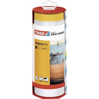 tesa Easy Cover Perfect+ 56572-00000-00 Afdekfolie Geel, Transparant (l x b) 17 m x 2.60 m 1 stuk(s) tesa Easy Cover Perfect+ 56572-00000-00 Afdekfolie Geel, Transparant (l x b) 17 m x 2.60 m 1 stuk(s)