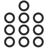 10 stuks Back Camera lenscover voor Xiaomi Redmi 4A / Redmi 5A / Redmi 3S / Redmi 3 / Redmi 4 X - thumbnail