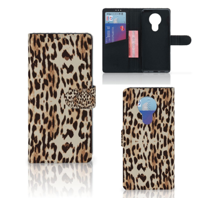 Nokia 5.3 | Telefoonhoesje | Met pasjeshouder | Leopard Nokia 5.3 | Telefoonhoesje | Met pasjeshouder | Leopard