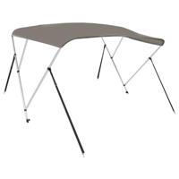 VidaXL Biminitop 3 bogen 183x180x137 cm grijs - thumbnail