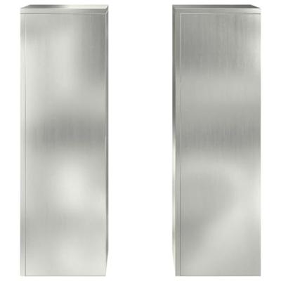 Plantenstandaard 2 pcs Zilver 24 x 24 x 75 cm