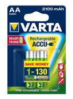 Varta Rechargeable Accu Ready2Use AA Micro 2100 mAh Ni-Mh batterij (oplaadbaar zonder geheugeneffect, direct klaar voor gebruik) AA 2-pack Mignon AA meerkleurig - thumbnail