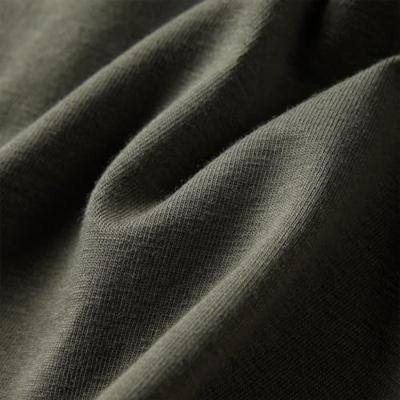 Kindershirt met lange mouwen dierenprint 92 kakikleurig