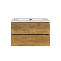 Onderkast badkamermeubel Tieme mat eiken 80x50x48cm - thumbnail